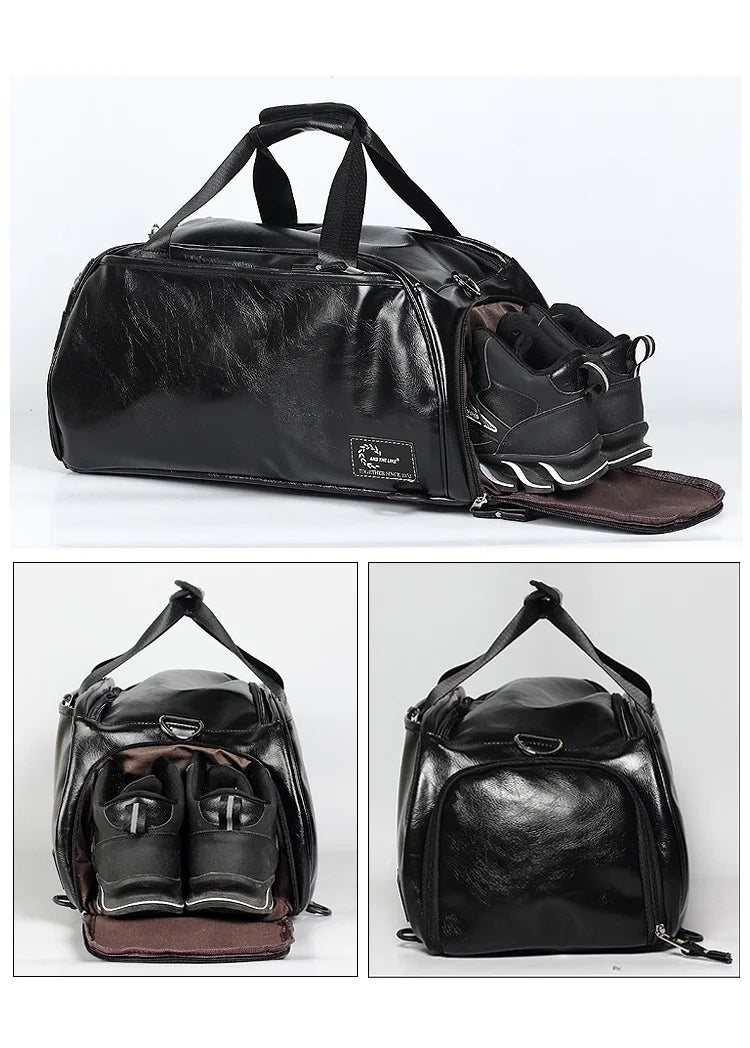 Sac polochon messenger Vert-Noir-ShopGET® 