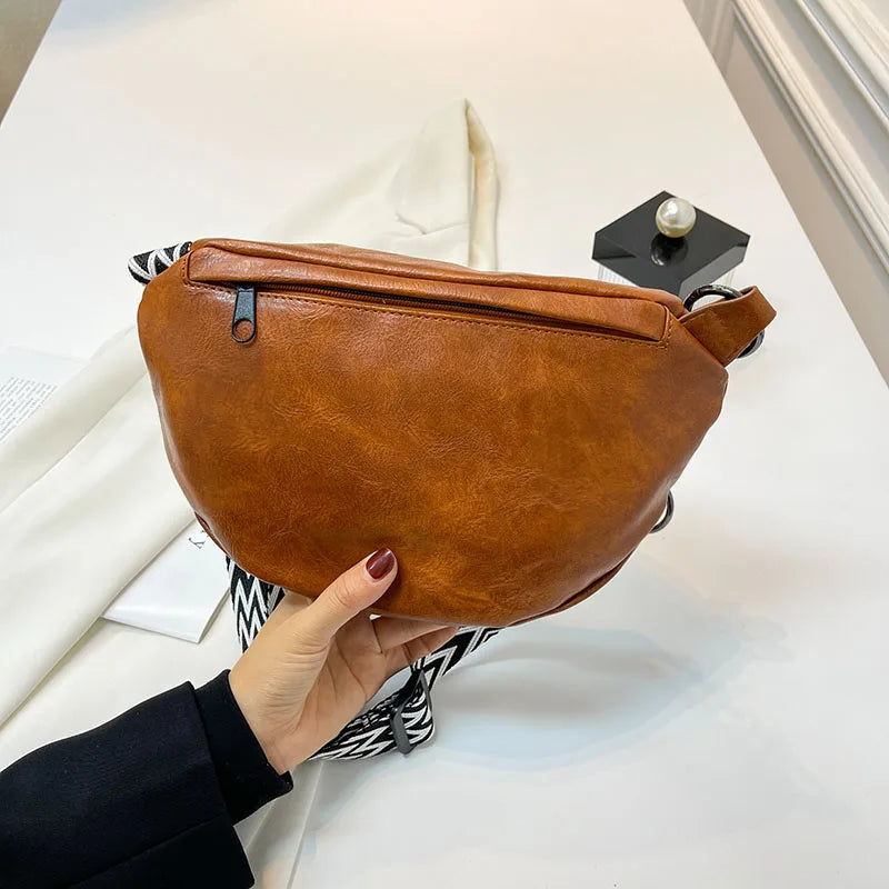 Sac banane en cuir souple original