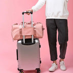 Sac weekend original de gym et voyage Noir-Rose-ShopGET® 