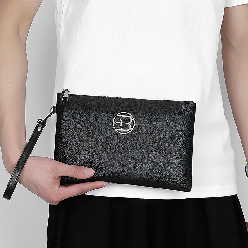 Pochette homme gaby omar Noir / 24cm x 17cm x 2cm-ShopGET® 