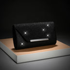 Pochette femme cérémonie Dorée-Noir-Argent-ShopGET® 