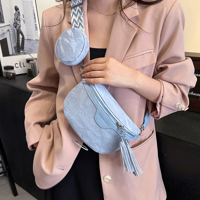 Sac banane femme chic  décontracté vert