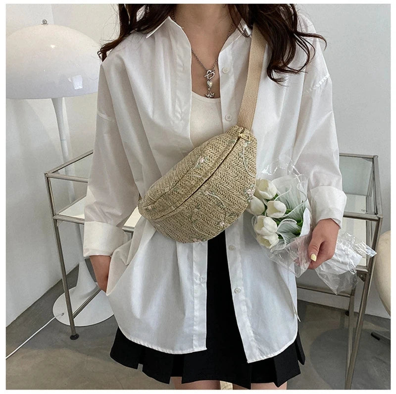 sac banane femme tendance messager kaki