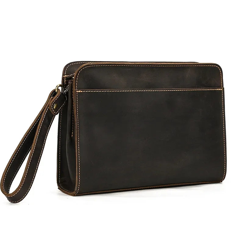 Pochette homme Emile Vintage Marron A-Marron B-ShopGET® 