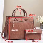 Sac cabas en cuir souple camel-Bleu-Vert-Noir-Rouge-Kaki-Rose-ShopGET® 