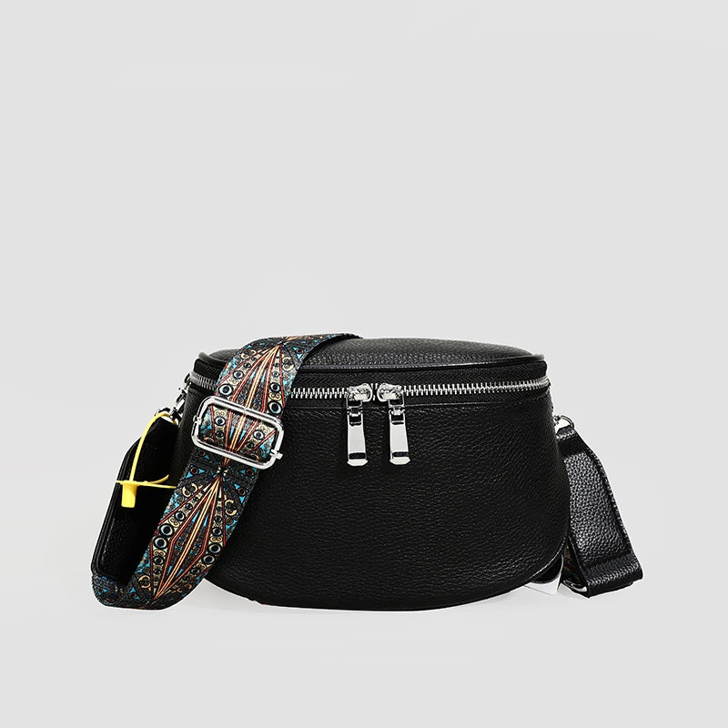 Sac banane femme chic authentique en cuir