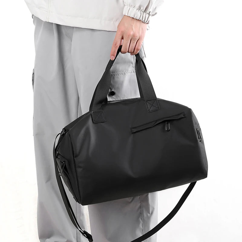 Sac weekend homme de première qualité Noir-Bleu-Gris-Kaki-Vert-Rose-ShopGET® 