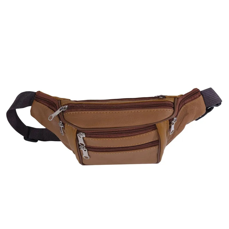 Sac banane en cuir homme