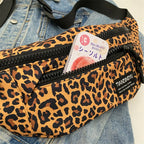 Sac banane léopard anti-vol en toile