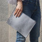 Pochette femme cuir  enveloppe Gris-Marron-Bleu-Vert-Noir-ShopGET® 