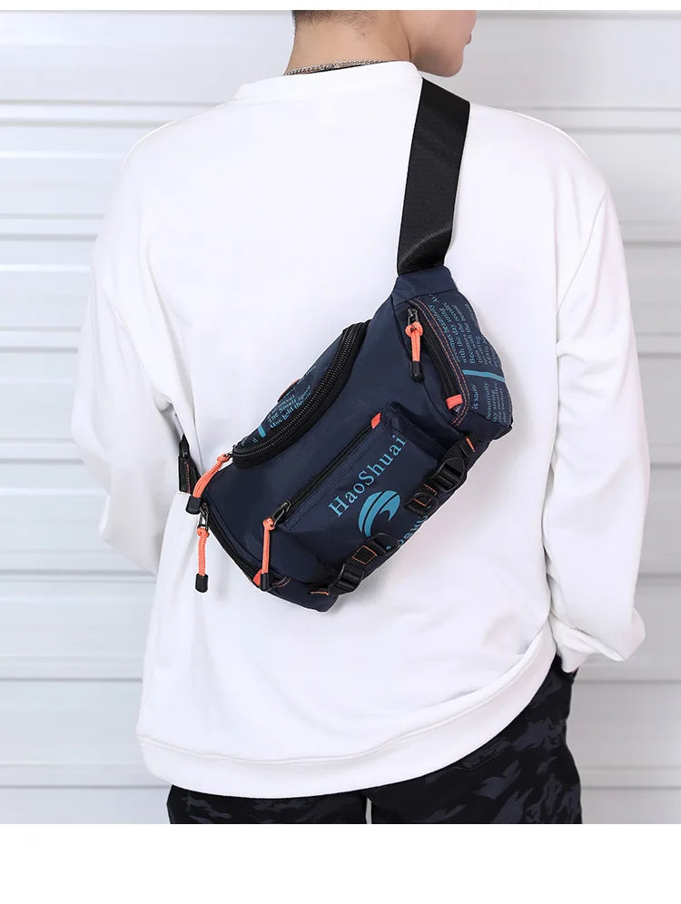 Sac banane tissu pour homme