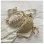 sac banane femme tendance messager kaki