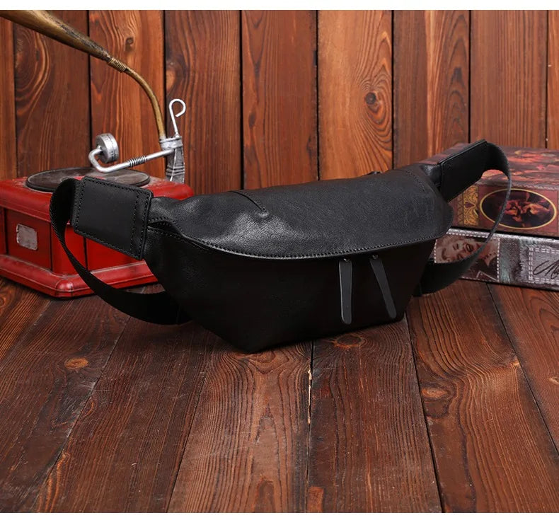 Sac banane imperméable en cuir pour homme - ShopGET®