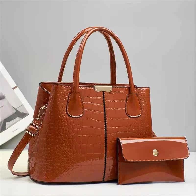 Sac cabas femme cuir chic Rouge-Pourpre-Marron-Chocolaté-Bleu-Noir-ShopGET® 