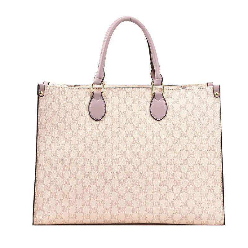 Sac cabas femme mignon luxury Beige-Pourpre-Rose-Bleu-Blanc-Gris-Café-Café B-Marron-ShopGET® 