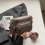 Petit sac banane cuir souple femme