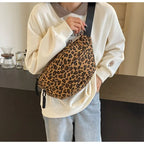 Grand sac banane léopard