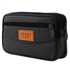 Pochette homme sport en tissu Kaki-Marron-Vert-Noir-ShopGET® 
