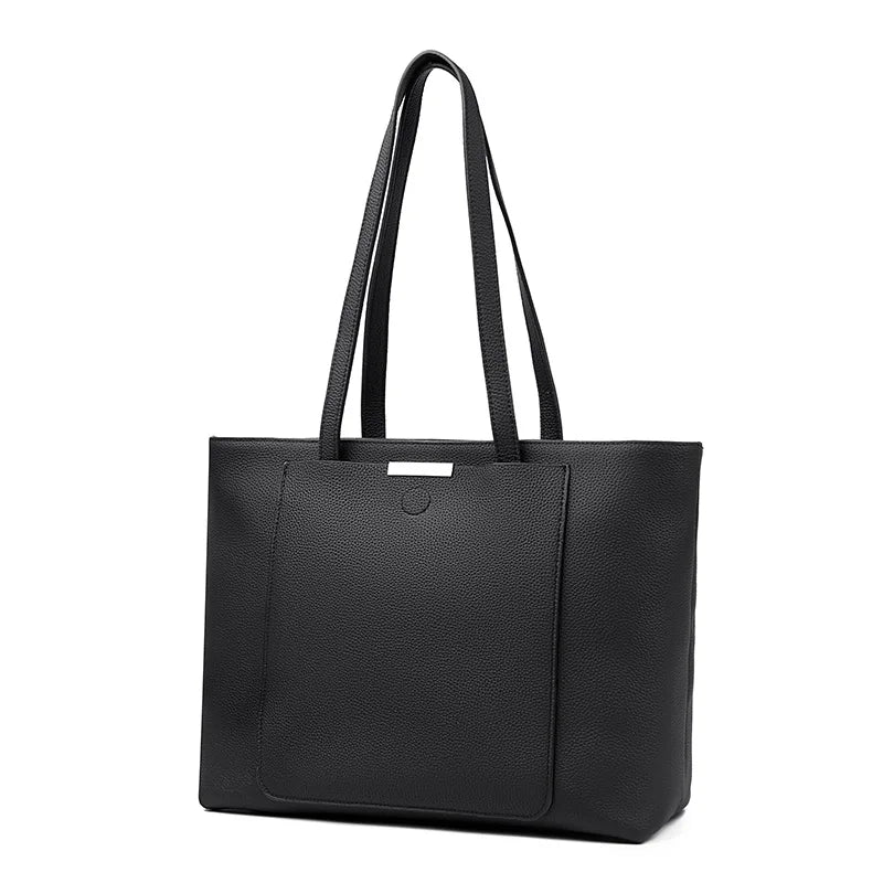 Sac cabas noir Guislaine Gris / 34cm 14cm 27cm-Noir / 34cm 14cm 27cm-Bleu / 34cm 14cm 27cm-ShopGET® 