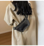 Sac banane en cuir artificiel femme