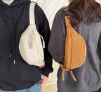 Sac banane marron pour homme