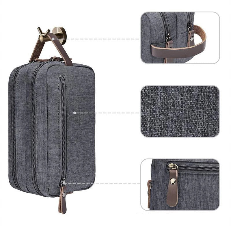 Trousse de toilette homme avec compartiment externe - ShopGET®