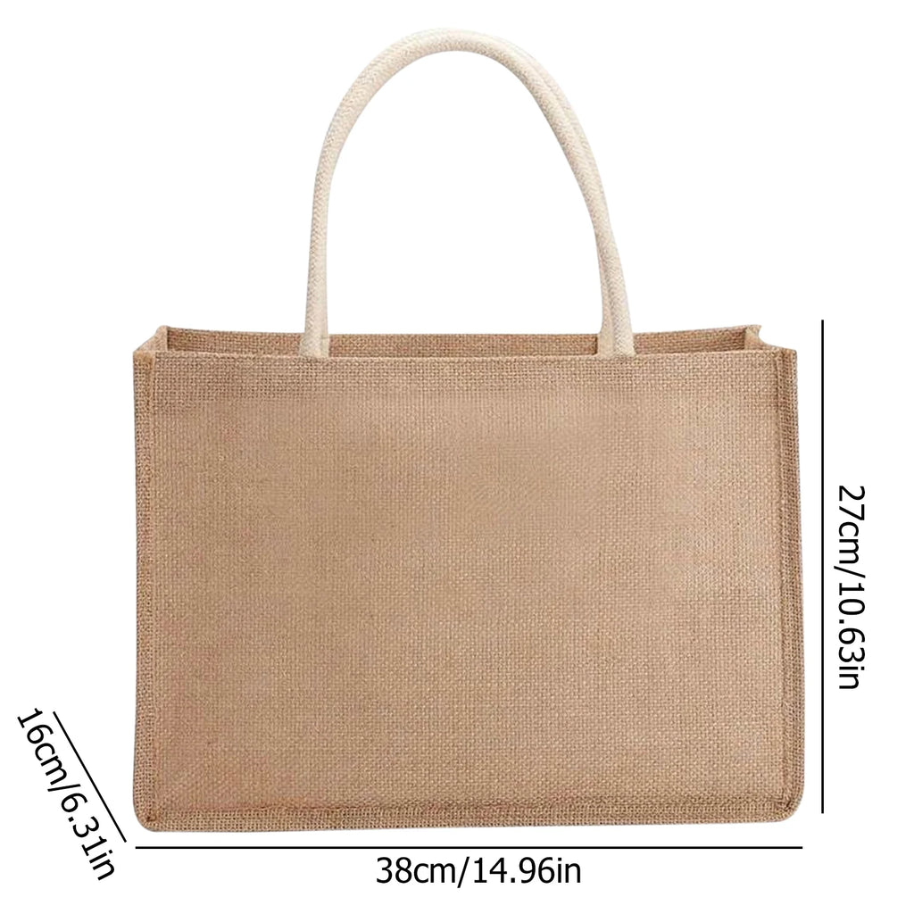 sac cabas tissu Vintage Réutilisable 22x16x13-32x22x13-29x25x15-38x27x16-ShopGET® 