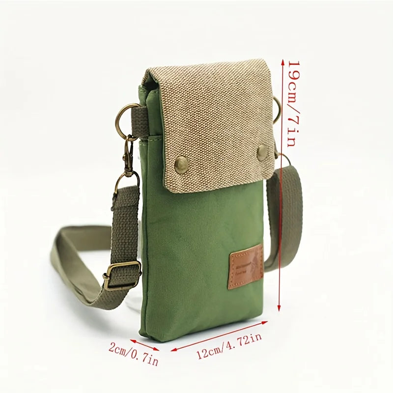 Pochette téléphone bandoulière femme en tissu - ShopGET®