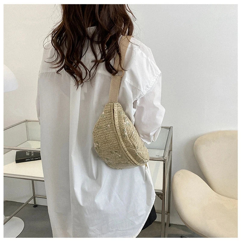 sac banane femme tendance messager kaki