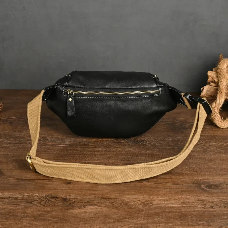 Sac banane homme luxe pas cher en cuir - ShopGET®