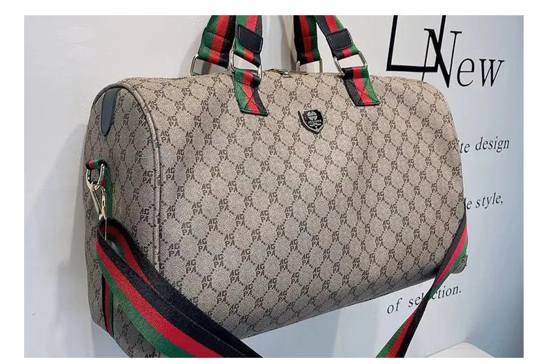 Sac weekend de qualité plaid Kaki Gris A / OFFERTE-Kaki Gris B / OFFERTE-ShopGET® 