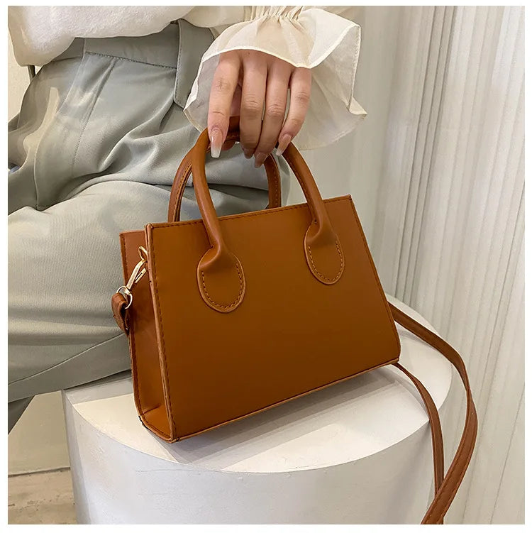 Sac cabas noir femme classique Vert / 20.5x14.5x7.5cm-Marron / 20.5x14.5x7.5cm-Bleu / 20.5x14.5x7.5cm-Blanc / 20.5x14.5x7.5cm-Noir / 20.5x14.5x7.5cm-ShopGET® 