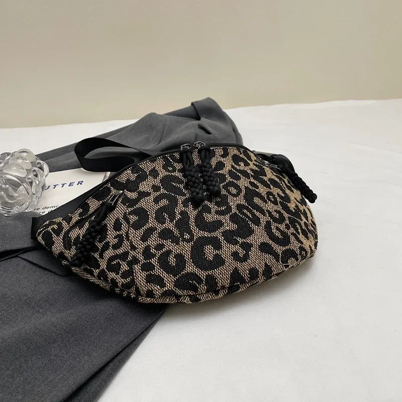 Sac banane léopard grande taille