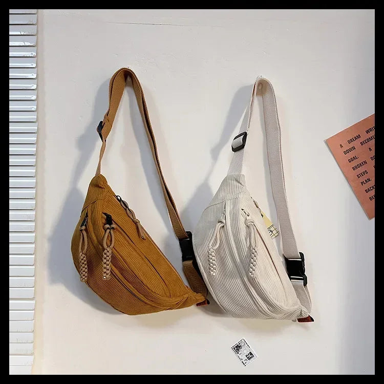 Sac banane marron pour homme