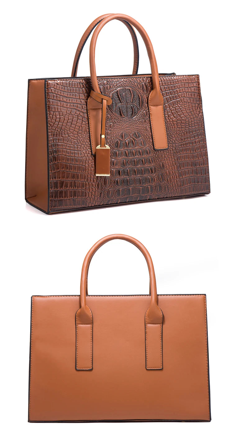 Sac cabas noir traveasy Vintage en cuir Marron-Noir-Rouge-ShopGET® 