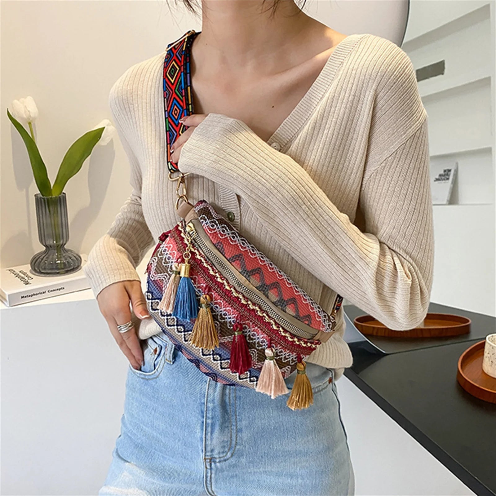 sac banane femme tendance décor artisanal
