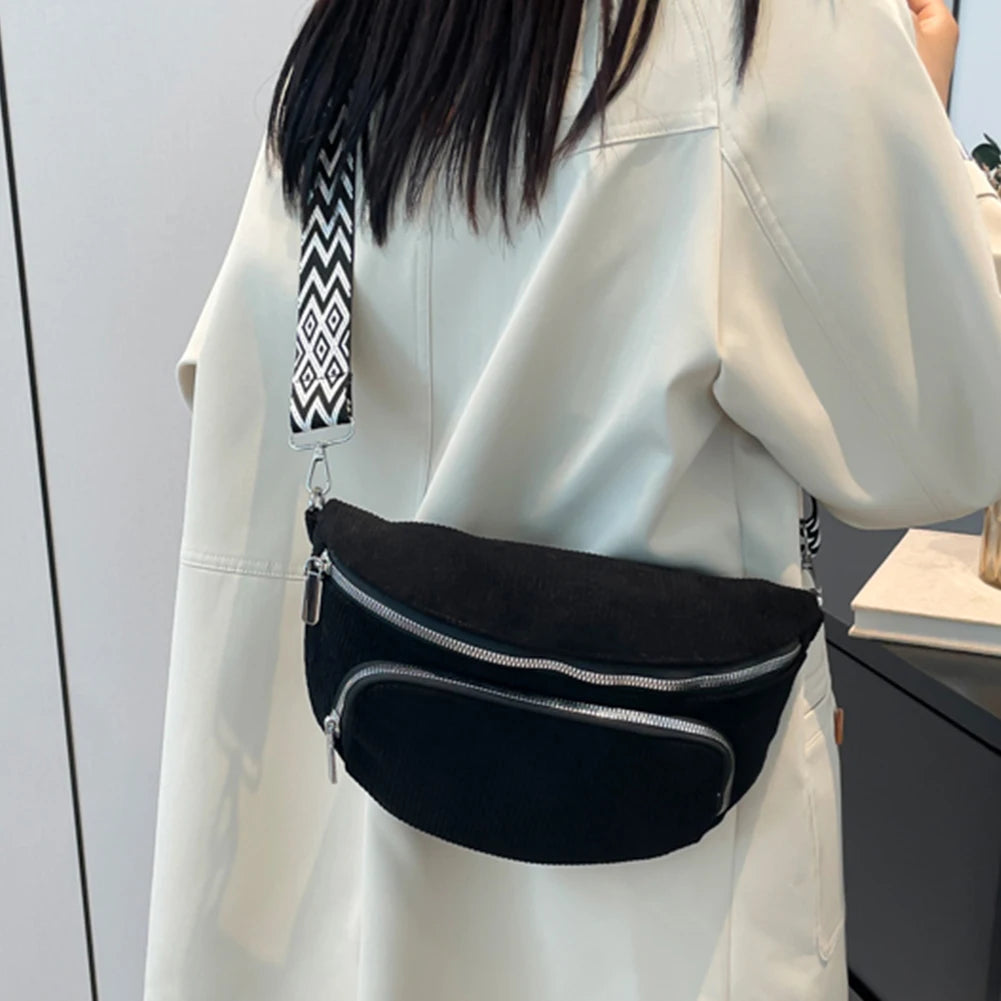 Sac banane femme grande taille en velours - ShopGET®