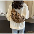 Grand sac banane léopard