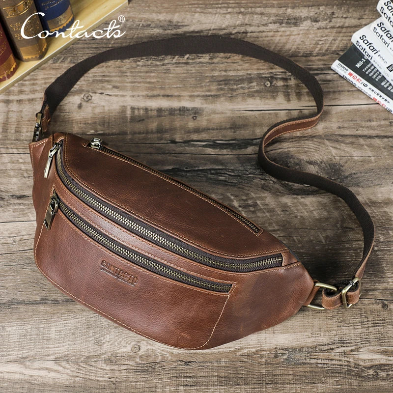 Sac banane en cuir pour professionnel