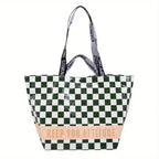 Sac de courses premium Vert L-Beige L-Lattice L-Stripe L-Blanc S-Jaune S-ShopGET® 