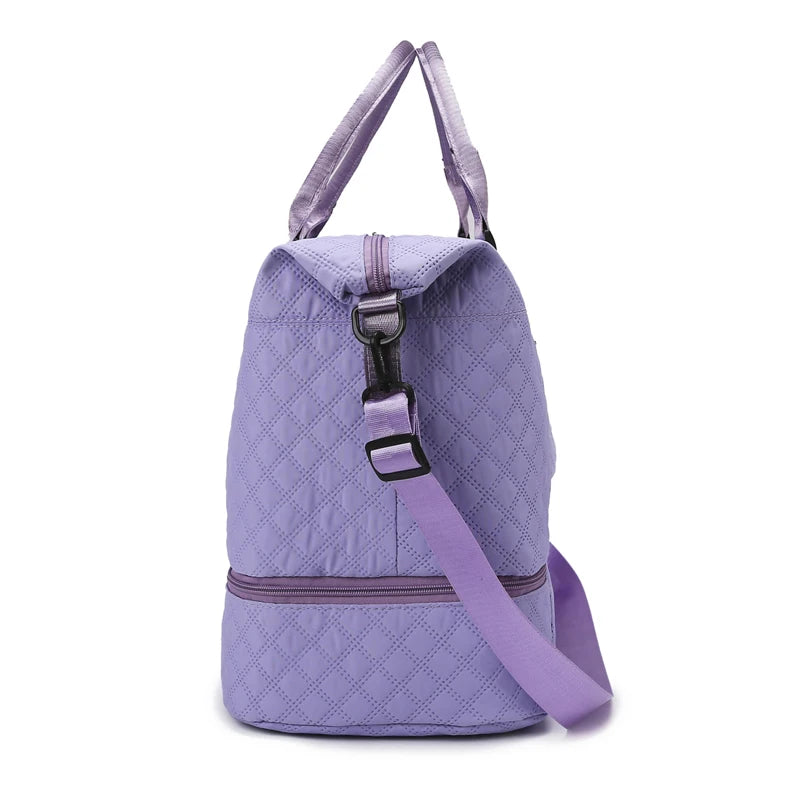 Sac weekend femme tissu Rose-Bleu-Blanc-Pourpre-Gris-Noir-ShopGET® 
