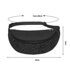 Sac banane léopard noir pour homme