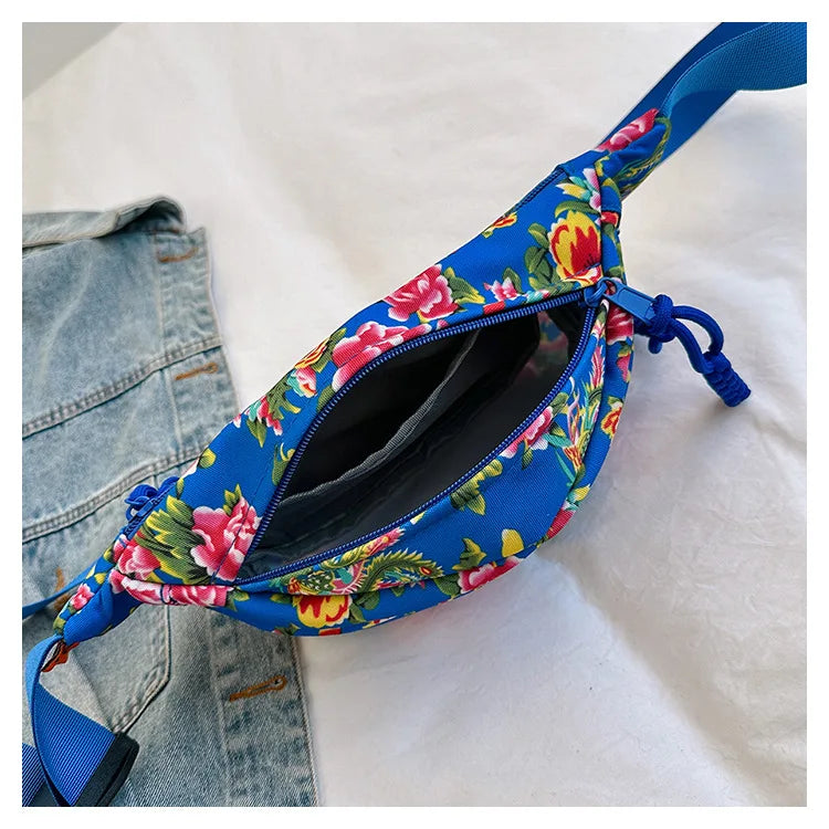 Sac banane voyage floral pour femme - ShopGET®