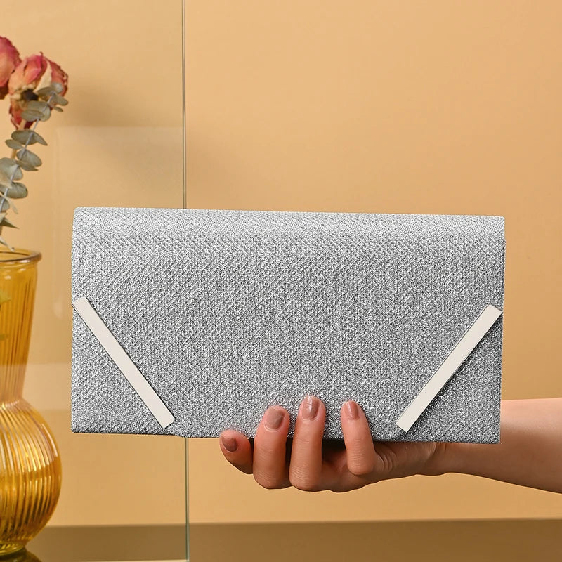 Pochette femme mariage pas cher original Argent-ShopGET® 