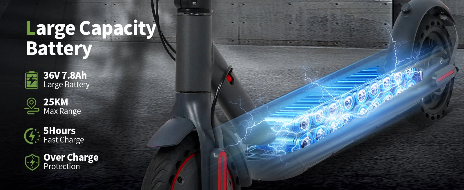 Trottinette électrique 500W Moteur 35KM