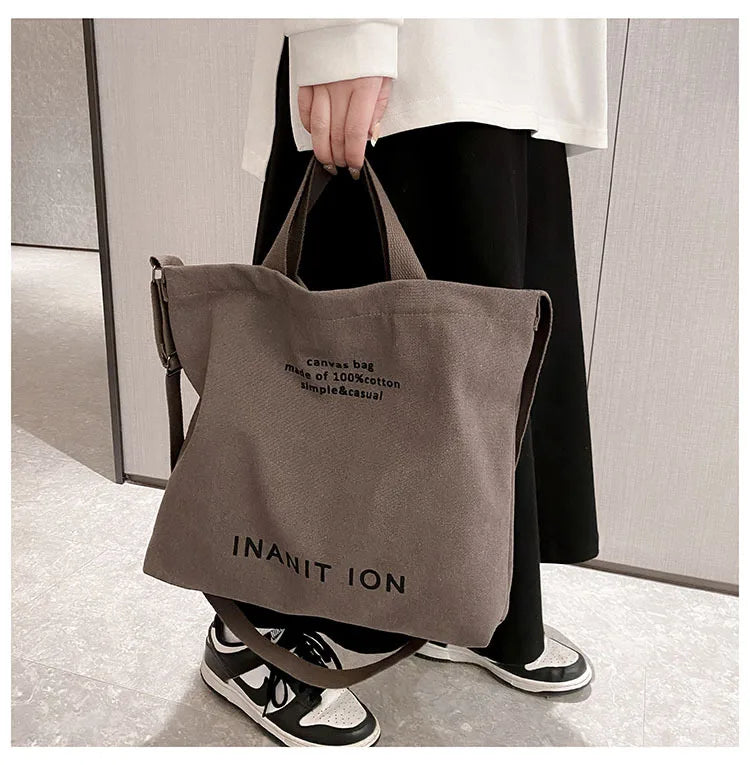 Sac de courses Japonaise Canvas Marron-kaki-Vert-Noir-Gris-ShopGET® 