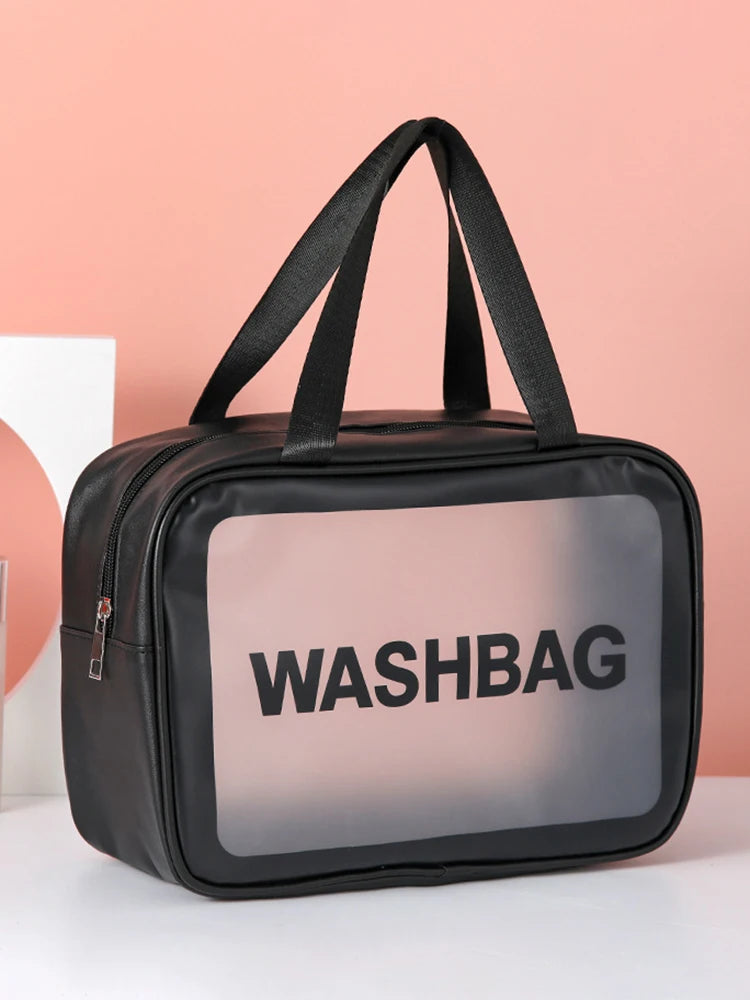 Trousse de toilette femme en PU transparent - ShopGET®