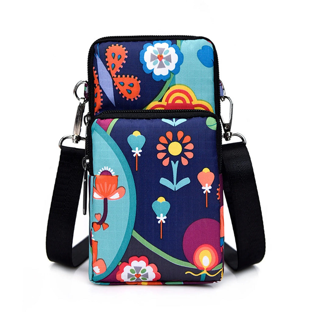 Pochette téléphone floral messenger - ShopGET®