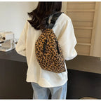 Grand sac banane léopard