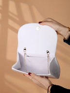 Sac pochette femme  noir Noir-Blanc-ShopGET® 